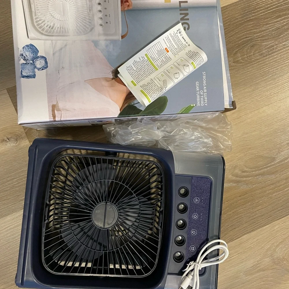 White Mini Cooling Fan
